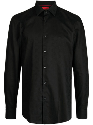 

Logo-print cotton shirt, HUGO Logo-print cotton shirt