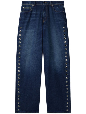 

Eyelet loose-fit jeans, Off-White Eyelet loose-fit jeans