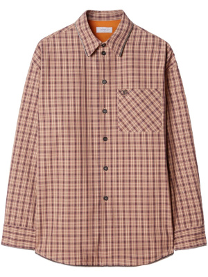 

Zip-detail checked shirt, Off-White Zip-detail checked shirt