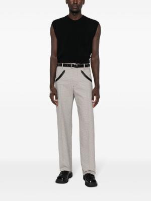

Houndstooth straight-leg cotton-blend trousers, Dsquared2 Houndstooth straight-leg cotton-blend trousers