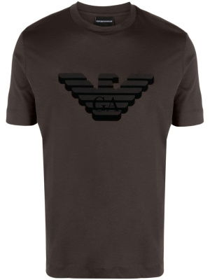 

Logo-print cotton T-shirt, Emporio Armani Logo-print cotton T-shirt