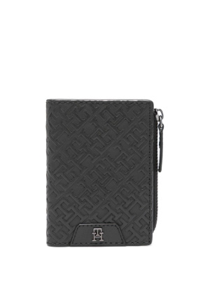 

Embossed-monogram leather wallet, Tommy Hilfiger Embossed-monogram leather wallet