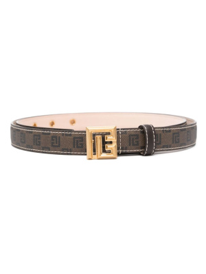 

Logo-buckle monogram-pattern belt, Balmain Logo-buckle monogram-pattern belt
