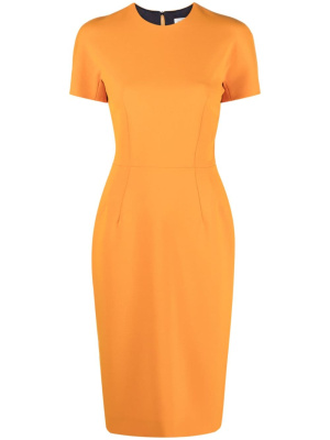 

Short-sleeve zip-up midi dress, Victoria Beckham Short-sleeve zip-up midi dress