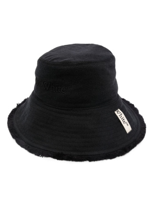 

Logo-tape cotton bucket hat, Off-White Logo-tape cotton bucket hat