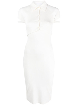 

Cut-out detail mid-length dress, Helmut Lang Cut-out detail mid-length dress