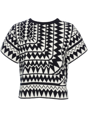 

Cheyenne geometric-jacquard T-shirt, ERES Cheyenne geometric-jacquard T-shirt