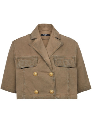 

Double-breasted cropped blouse, Balmain Double-breasted cropped blouse