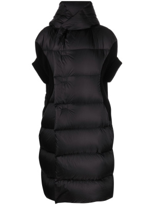 

Asymmetric hooded padded coat, Rick Owens Asymmetric hooded padded coat
