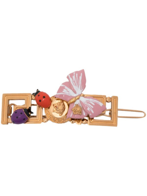 

X Dua Lipa Butterfly Medusa hair clip, Versace X Dua Lipa Butterfly Medusa hair clip