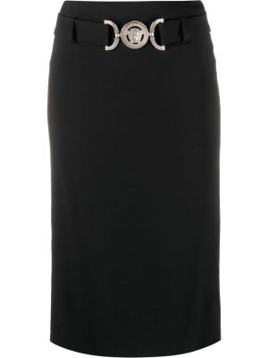 

Medusa Biggie belted pencil skirt, Versace Medusa Biggie belted pencil skirt