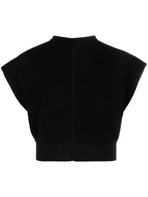

Cropped fine-knit top, Rick Owens Cropped fine-knit top