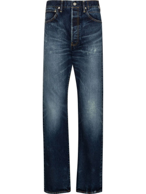 

Distressed straight-leg denim jeans, Visvim Distressed straight-leg denim jeans