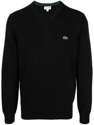 

Logo-embroidered fine-ribbed jumper, Lacoste Logo-embroidered fine-ribbed jumper