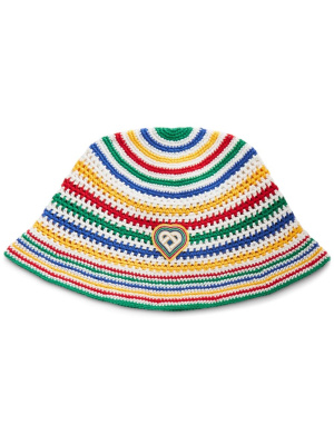 

Logo-patch cotton bucket hat, Casablanca Logo-patch cotton bucket hat