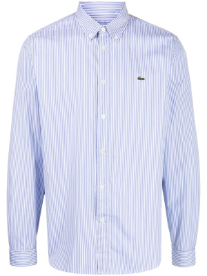 

Logo-patch striped cotton shirt, Lacoste Logo-patch striped cotton shirt