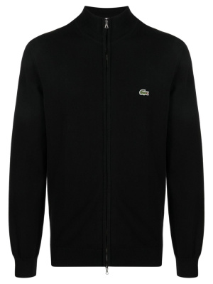 

Logo-patch zip-up cardigan, Lacoste Logo-patch zip-up cardigan