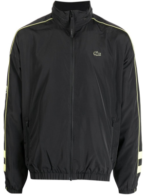 

Concealed-hood logo-patch jacket, Lacoste Concealed-hood logo-patch jacket