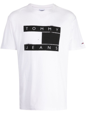 

Logo-print cotton T-shirt, Tommy Jeans Logo-print cotton T-shirt