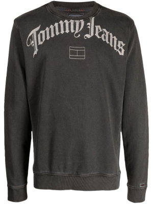 

Logo-print cotton sweatshirt, Tommy Jeans Logo-print cotton sweatshirt