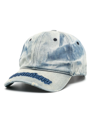 

Logo-embroidered denim baseball cap, Ground Zero Logo-embroidered denim baseball cap