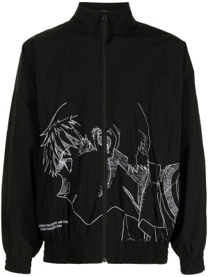 

X Neon Genesis Evangelion Embroidered Shell Track Jacket, Undercover X Neon Genesis Evangelion Embroidered Shell Track Jacket