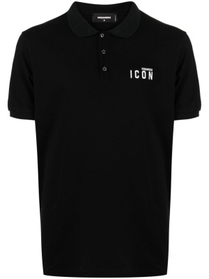

Logo-print cotton polo shirt, Dsquared2 Logo-print cotton polo shirt