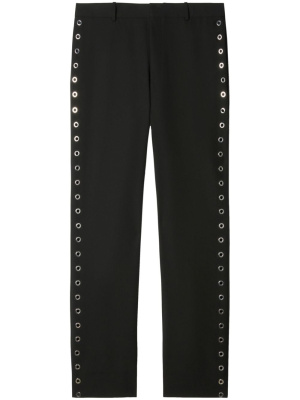 

Eyelet-embellished wool trousers, Off-White Eyelet-embellished wool trousers