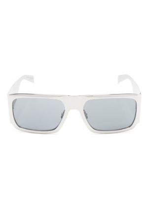 

Shield-frame tinted sunglasses, Saint Laurent Eyewear Shield-frame tinted sunglasses