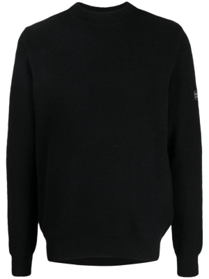 

Logo-patch crew-neck jumper, Barbour Logo-patch crew-neck jumper