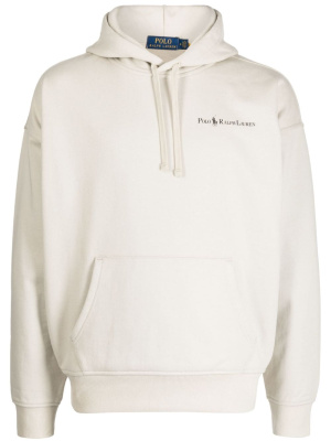 

Logo-print drop-shoulder hoodie, Polo Ralph Lauren Logo-print drop-shoulder hoodie