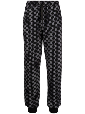 

KL monogram cotton track pants, Karl Lagerfeld KL monogram cotton track pants