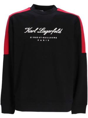 

Logo-print cotton sweatshirt, Karl Lagerfeld Logo-print cotton sweatshirt