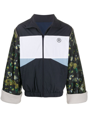 

Contrasting lightweight sports jacket, Martine Rose Contrasting lightweight sports jacket