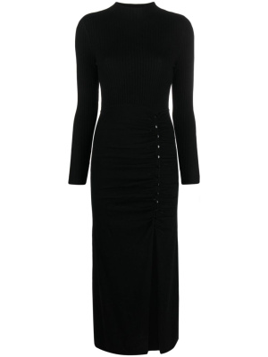 

Gathered knitted maxi dress, SANDRO Gathered knitted maxi dress