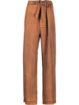 

Tie-print silk trousers, Maison Margiela Tie-print silk trousers