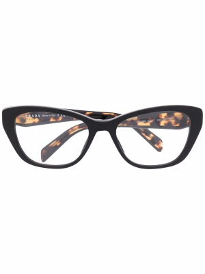 

Polished cat-eye frame glasses, Prada Eyewear Polished cat-eye frame glasses