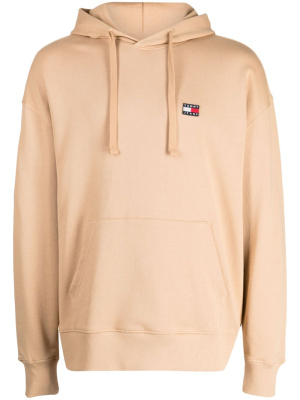 

Logo-patch cotton hoodie, Tommy Jeans Logo-patch cotton hoodie