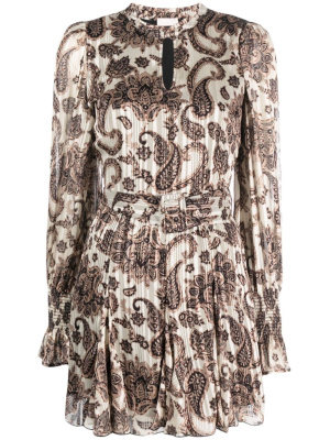 

Paisley-print cut-out minidress, LIU JO Paisley-print cut-out minidress