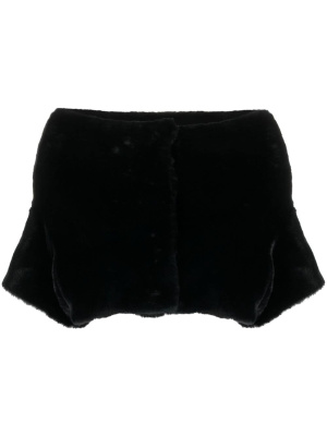 

Faux-fur cropped cape, Herno Faux-fur cropped cape