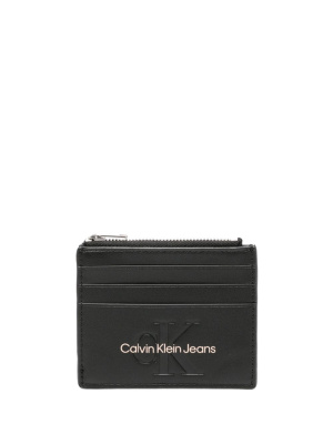 

Logo-embossed faux-leather wallet, Calvin Klein Jeans Logo-embossed faux-leather wallet