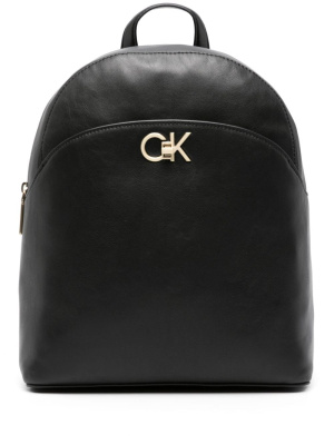 

Monogram-plaque faux-leather backpack, Calvin Klein Monogram-plaque faux-leather backpack