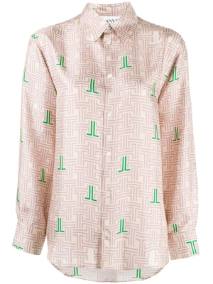 

JL labyrinth print shirt, Lanvin JL labyrinth print shirt