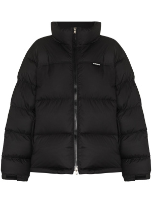 

Logo-print puffer jacket, VETEMENTS Logo-print puffer jacket