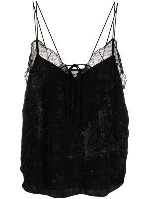 

Capela Jac Stars silk top, Zadig&Voltaire Capela Jac Stars silk top