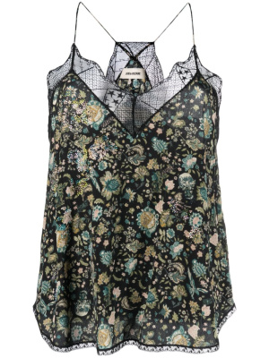 

Christy Bali floral-print silk top, Zadig&Voltaire Christy Bali floral-print silk top
