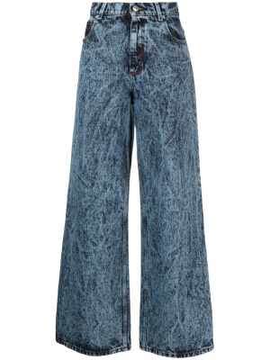 

Marbled wide-leg jeans, Marni Marbled wide-leg jeans