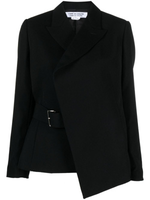 

Belted asymmetric wool blazer, Comme Des Garçons Comme Des Garçons Belted asymmetric wool blazer