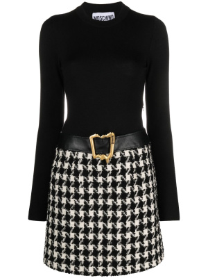 

Buckle-detail mini dress, Moschino Buckle-detail mini dress