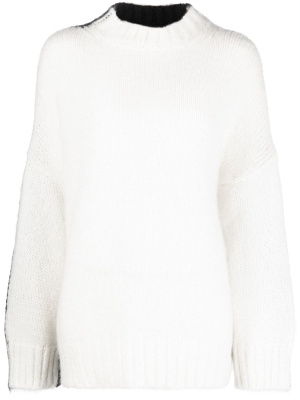 

Colour-block crew-neck jumper, JW Anderson Colour-block crew-neck jumper